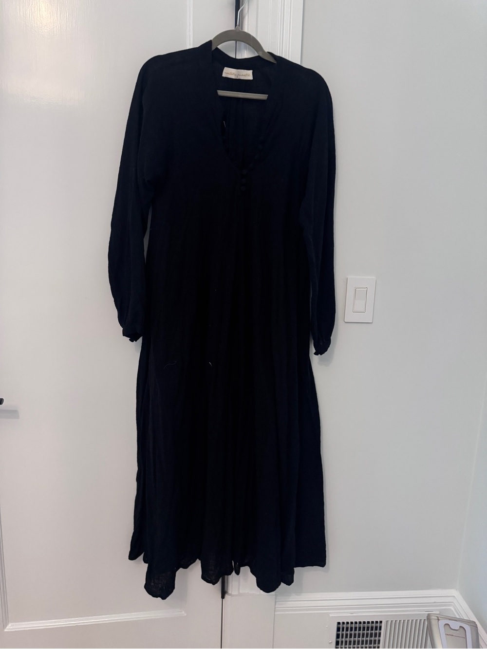 Natalie Martin Fiore Dress - Black linen